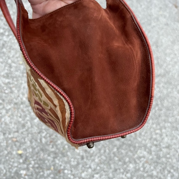 Vintage Brahmin Calf Hide Fruit and Floral Purse - Picture 10 of 14